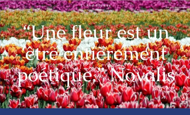 Aperçu de la base Floral — fleuriste de quartier