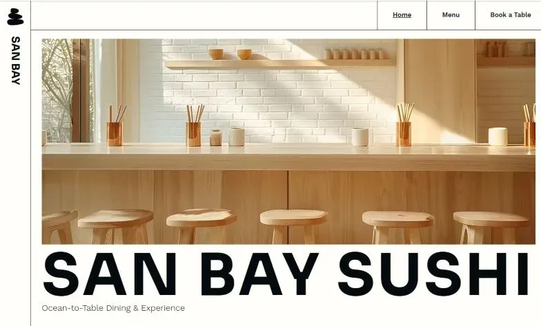 Page d'accueil de la base San Bay — restaurant